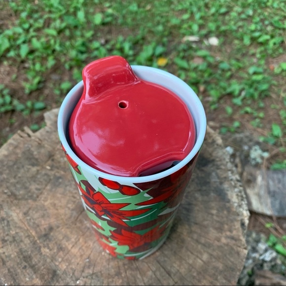 Set of 2 Teavana poinsettia tumble + angle infuser - Picture 9 of 13